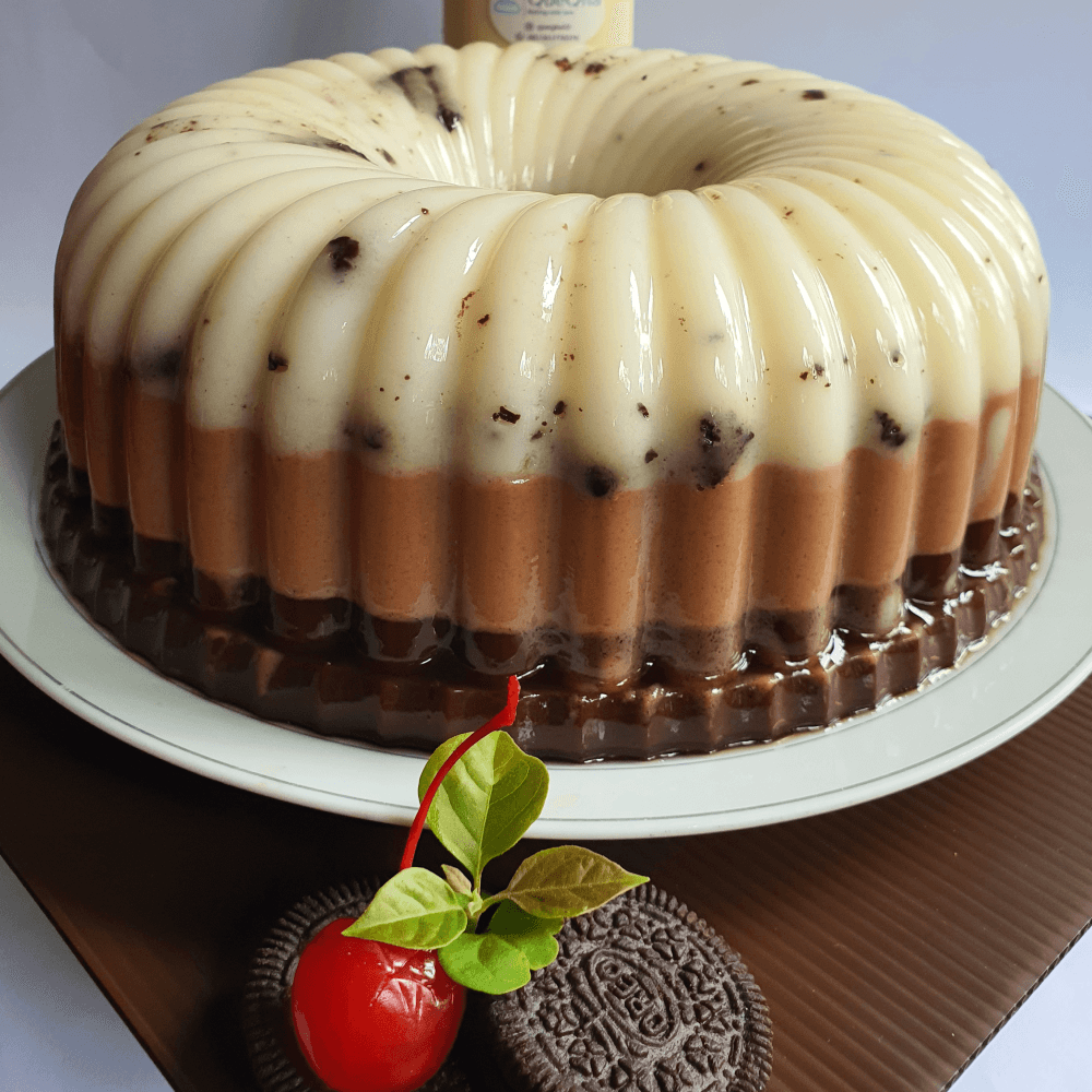 Puding Lapis Oreo