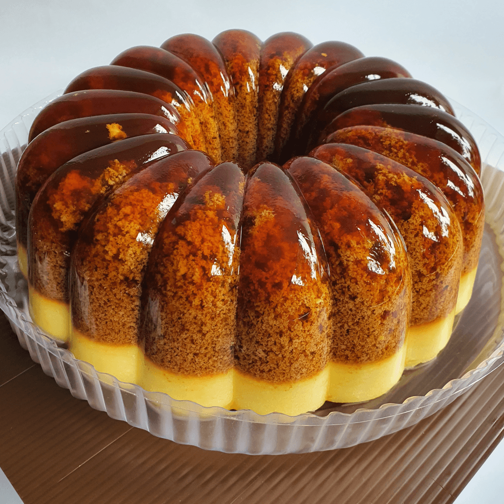 Puding Lumut Lapis Mentega